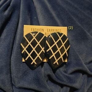 Interpur | Vintage Navy Earrings